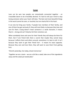 Love can be wen two people are romantically connected together