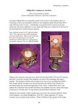 Philipp Reis`s telephone in Aberdeen