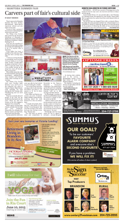 our feature in the Brandon Sun!