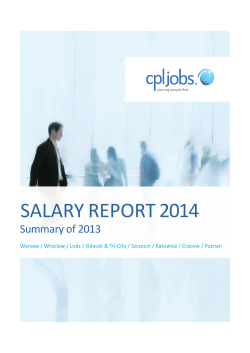 salary report 2014