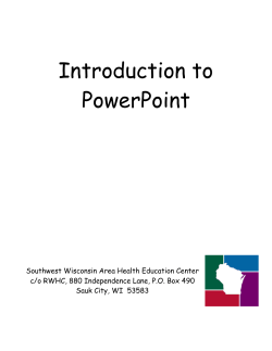 Introduction To Powerpoint
