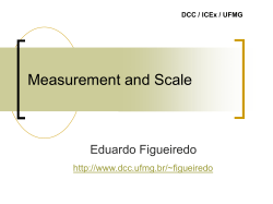 Measurement and Scale