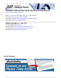 Perspective: Alchemical free energy calculations for drug discovery