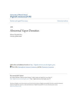 Abnormal Vapor Densities - DigitalCommons@URI