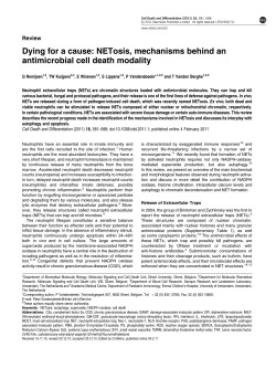 Dying for a cause: NETosis, mechanisms behind an