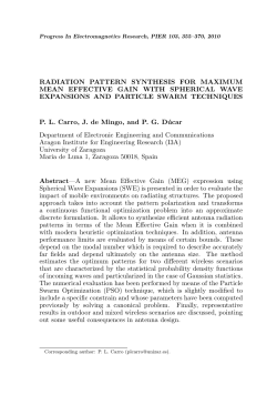 RADIATION PATTERN SYNTHESIS FOR MAXIMUM MEAN