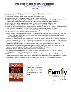 Selfcare Exercise I had a black dog &ndash; Dan`s Notes