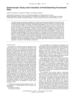 Spectroscopic Study and Evaluation of Red