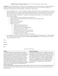 English - 11th Grade Standard Summer Reading Assignment