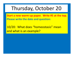 October 20 slides