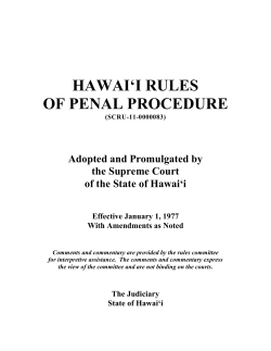 hawai`i rules of penal procedure