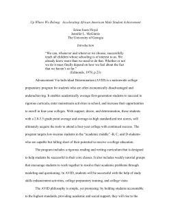 Up Where We Belong: Accelerating African American