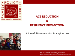 (ACE) Reduction and Resilience
