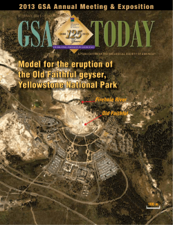Model for the eruption of the Old Faithful geyser, Yellowstone