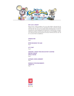 IntroductIon Before BegInnIng the game Let`s start ImportIng a