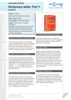 Part 1 - Onestopenglish