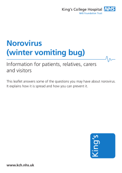 Norovirus (winter vomiting bug) - King`s College Hospital NHS