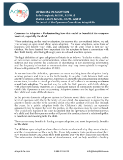 openness in adoption