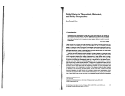 Failed States in Theoretical, Historical, and Policy