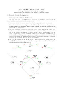 guide to baseball/softball