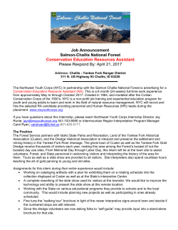 Position Description - Northwest Youth Corps