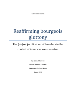 Reaffirming bourgeois gluttony