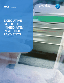 Executive Guide to Immediate/Real-Time Payments