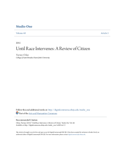 Until Race Intervenes: A Review of Citizen