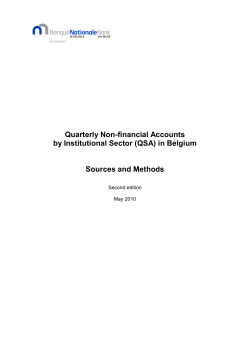 Methodological inventory: Description of sources and