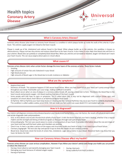 Coronary Artery Disease