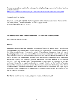 Trading on Nostalgia: Are `penny arcades` the future