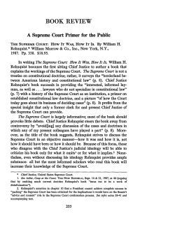A Supreme Court Primer for the Public