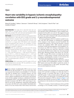 heart rate variability in hypoxic ischemic encephalopathy