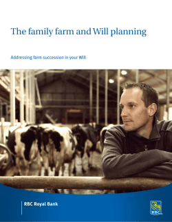 The family farm and Will planning