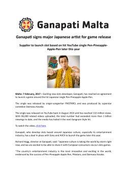 Ganapati signs major Japanese artist for game