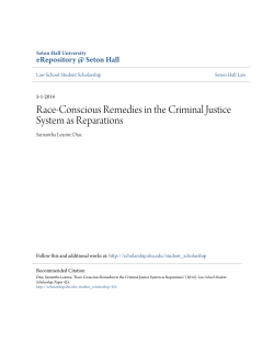 Race-Conscious Remedies in the Criminal Justice System as