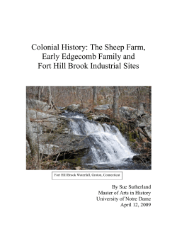 Colonial History: The Sheep Farm, Early Edgecomb Family and Fort