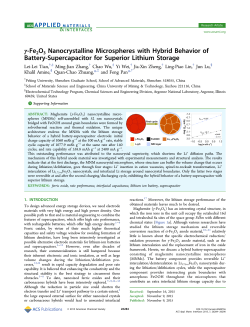 γ-Fe2O3 Nanocrystalline Microspheres with