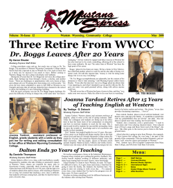 Three Retire From WWCC - Western Wyoming Community College