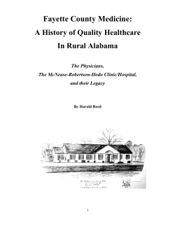 Fayette County Medicine: