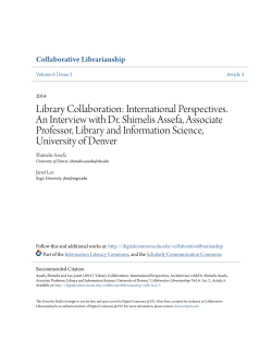 Library Collaboration - Digital Commons @ DU