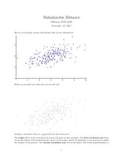 Mahalanobis Distance