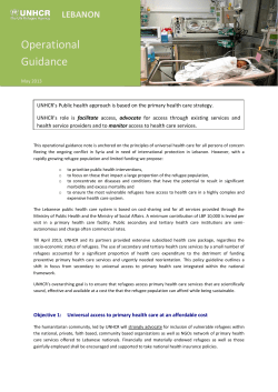 Operational Guidance