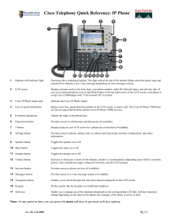Quick Reference Guide
