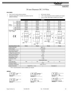 30 mm Diameter DC 3/4 Wire