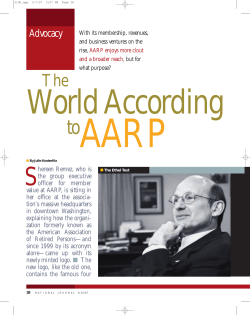The World According to AARP