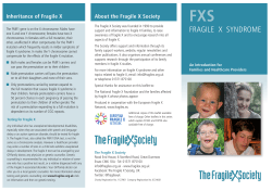 FXS leaflet - EFXN Fragile X