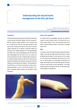 Understanding the injured hand: management of the first 48 hours