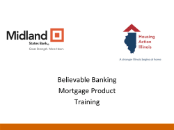 Believable Banking Mortgage Product Training