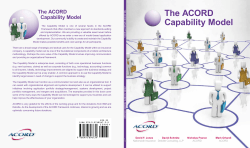 The ACORD Capability Model